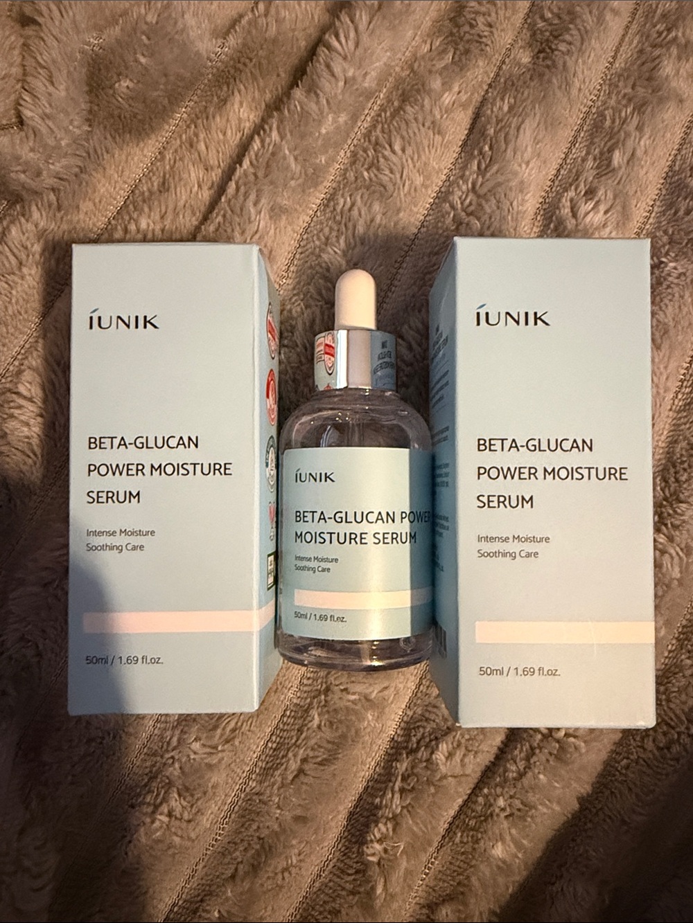 Unik Beta-Glucan Power Moisture Serum - Pale Blue & White 2 pack